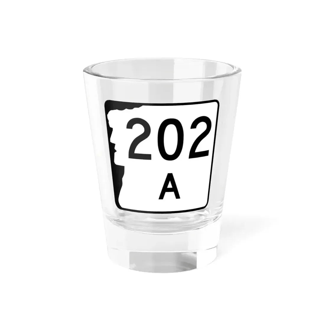NH Route 202A (New Hampshire) (Road Sign) Shot Glass 1.5oz 1.5oz - Go Mug Yourself