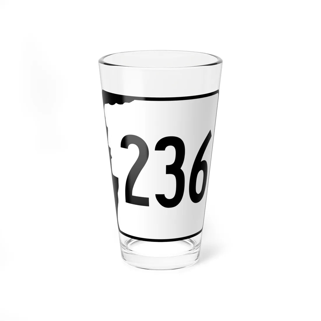 NH Route 236 (New Hampshire) (Road Sign) Pint Glass 16oz 16oz - Go Mug Yourself