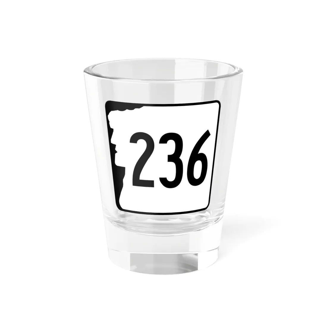 NH Route 236 (New Hampshire) (Road Sign) Shot Glass 1.5oz 1.5oz - Go Mug Yourself