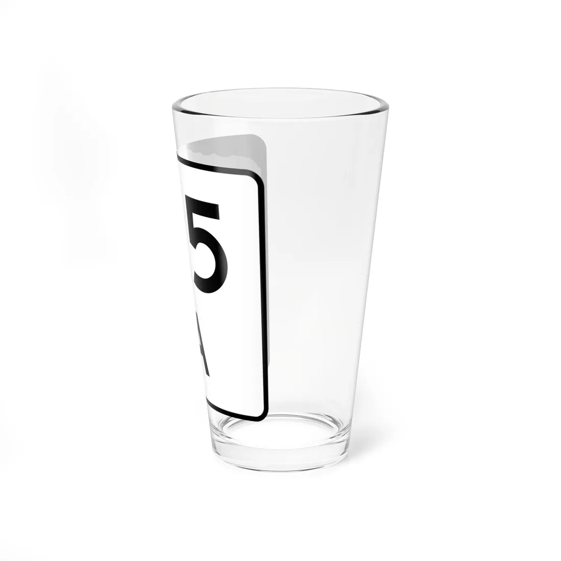 NH Route 25A (New Hampshire) (Road Sign) Pint Glss 16oz - Go Mug Yourself