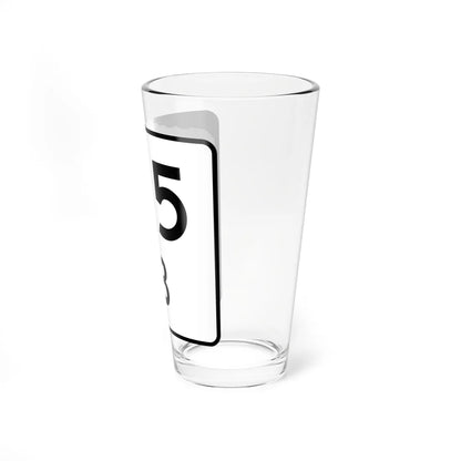 NH Route 25B (New Hampshire) (Road Sign) Pint Glss 16oz - Go Mug Yourself