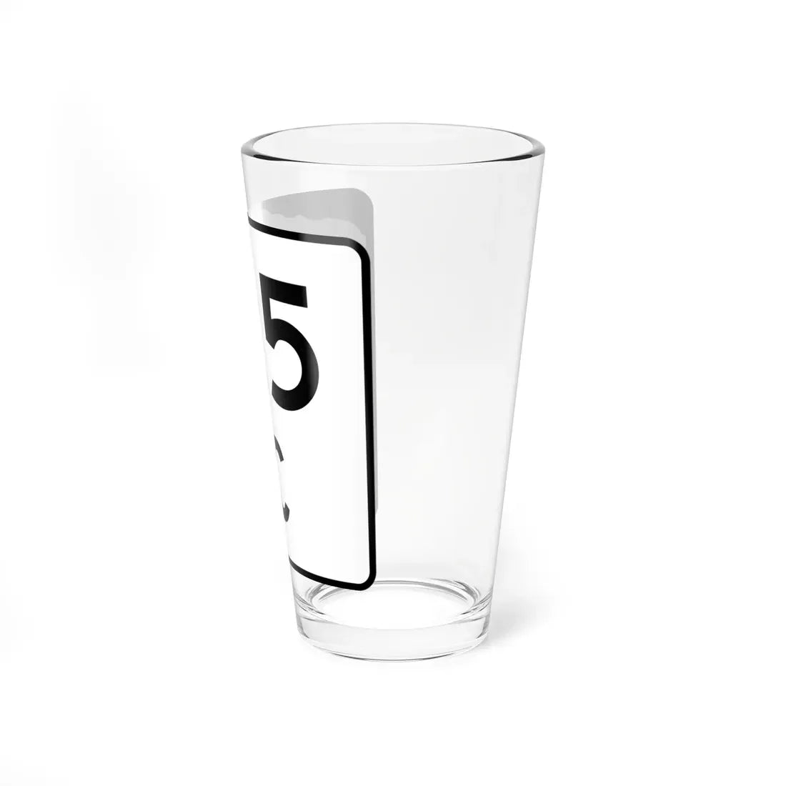 NH Route 25C (New Hampshire) (Road Sign) Pint Glass 16oz - Go Mug Yourself