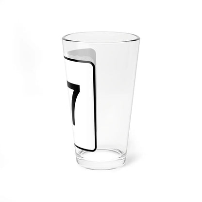 NH Route 27 (New Hampshire) (Road Sign) Pint Glss 16oz - Go Mug Yourself