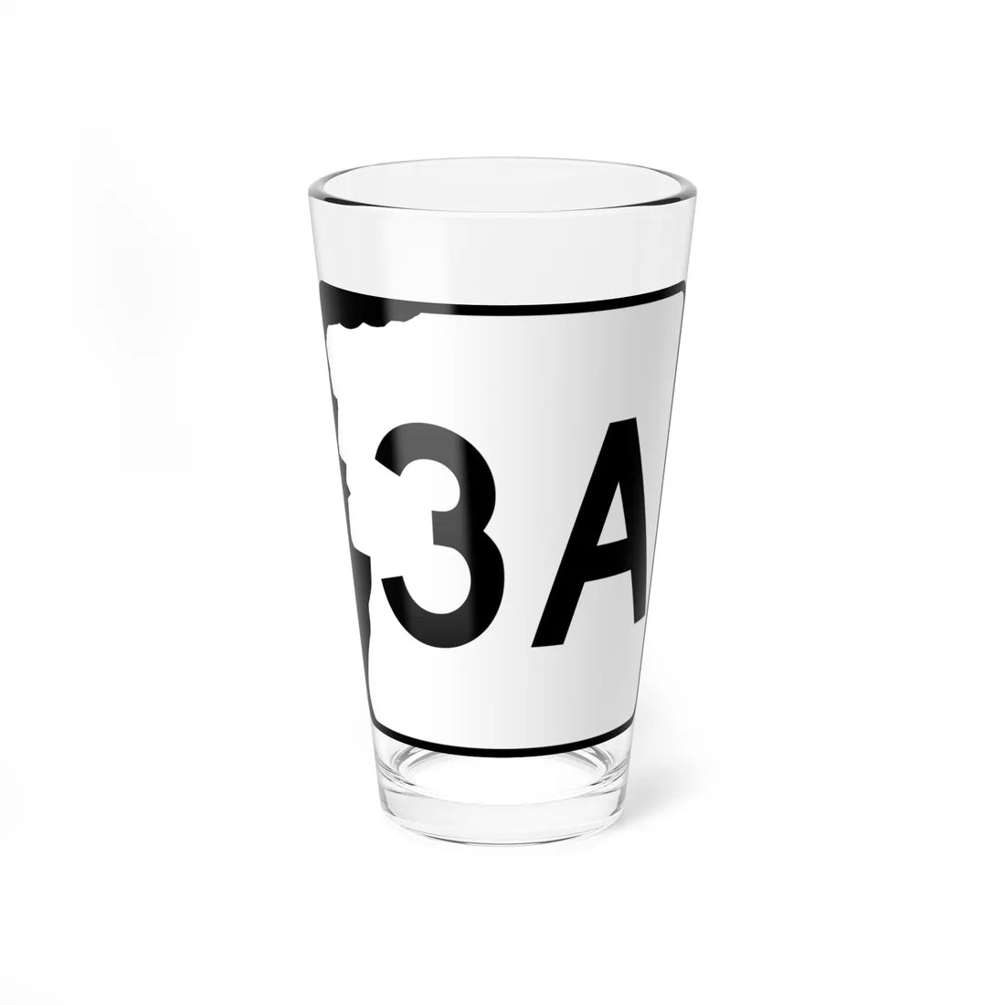 NH Route 3A (New Hampshire) (Road Sign) Pint Glass 16oz 16oz - Go Mug Yourself