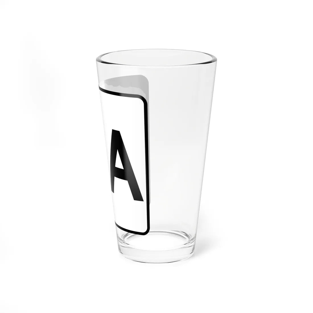 NH Route 3A (New Hampshire) (Road Sign) Pint Glass 16oz - Go Mug Yourself