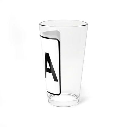 NH Route 3A (New Hampshire) (Road Sign) Pint Glass 16oz - Go Mug Yourself