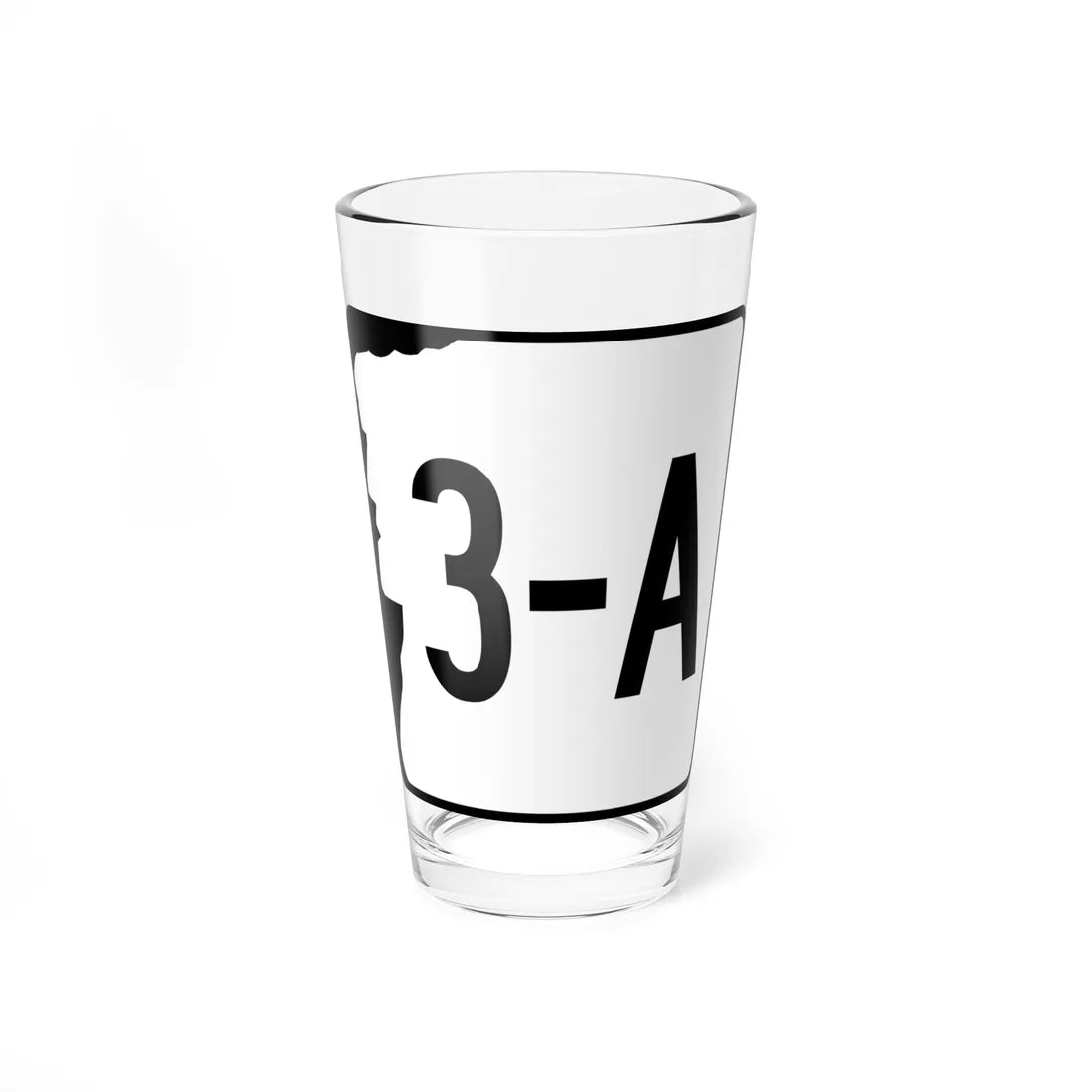 NH Route 3A variant (New Hampshire) (Road Sign) Pint Glass 16oz 16oz - Go Mug Yourself