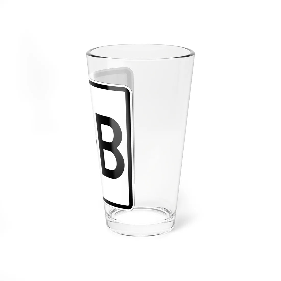 NH Route 3B 1948 (New Hampshire) (Road Sign) Pint Glass 16oz - Go Mug Yourself