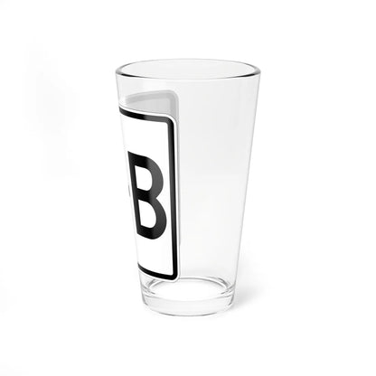 NH Route 3B 1948 (New Hampshire) (Road Sign) Pint Glass 16oz - Go Mug Yourself