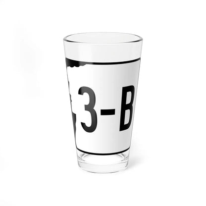 NH Route 3B (New Hampshire) (Road Sign) Pint Glass 16oz 16oz - Go Mug Yourself