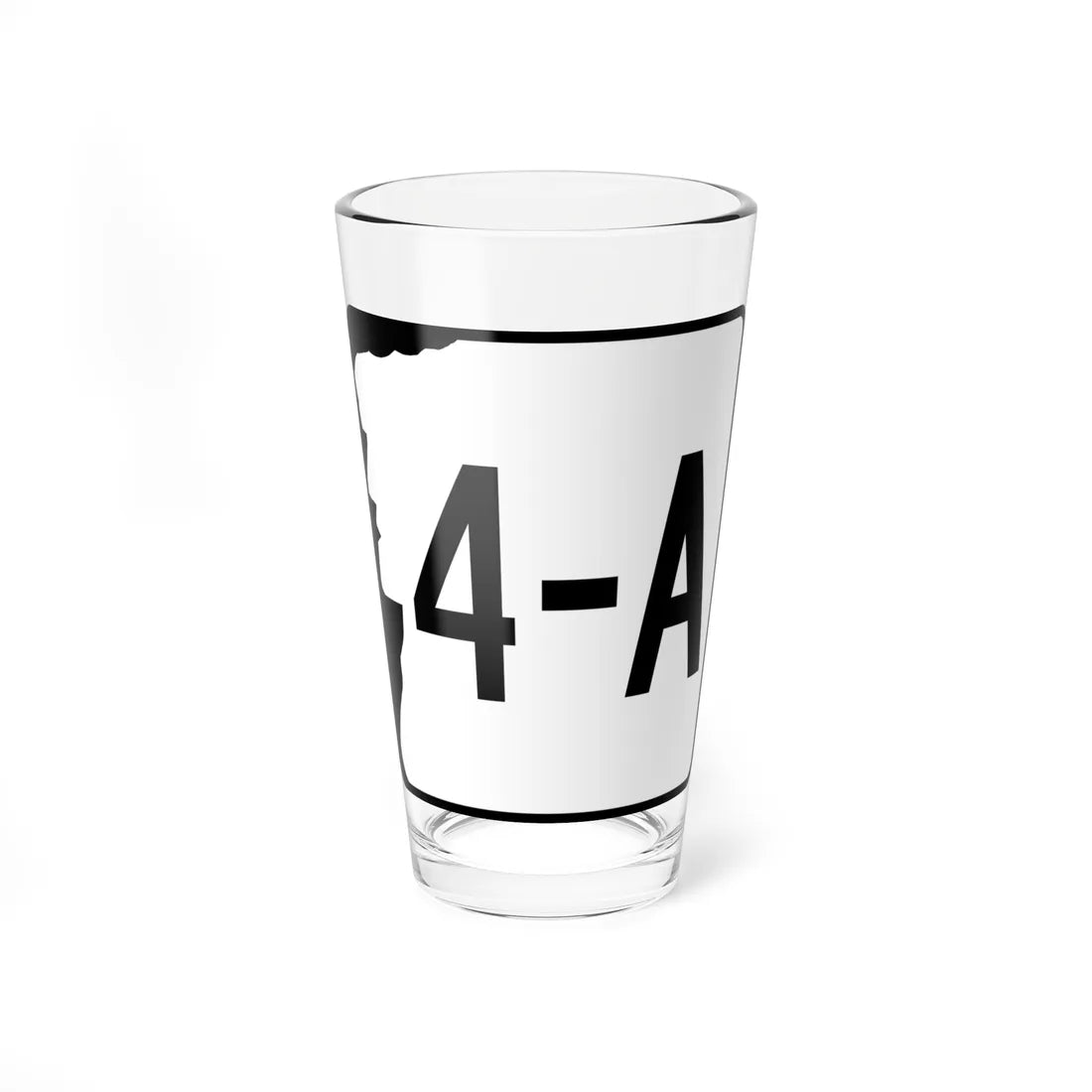 NH Route 4A variant (New Hampshire) (Road Sign) Pint Glass 16oz 16oz - Go Mug Yourself