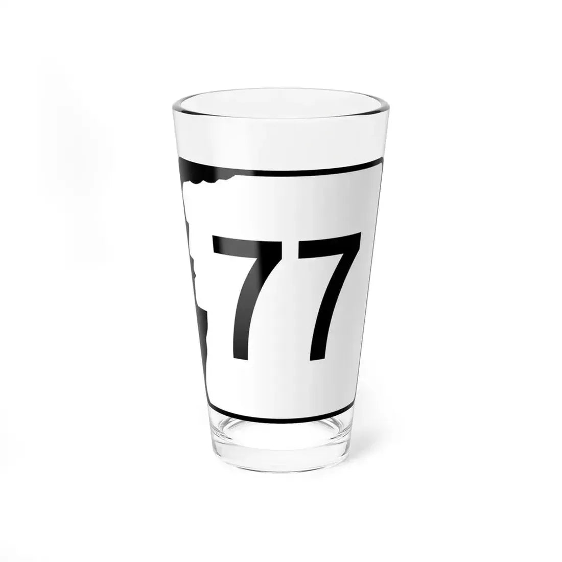 NH Route 77 (New Hampshire) (Road Sign) Pint Glass 16oz 16oz - Go Mug Yourself