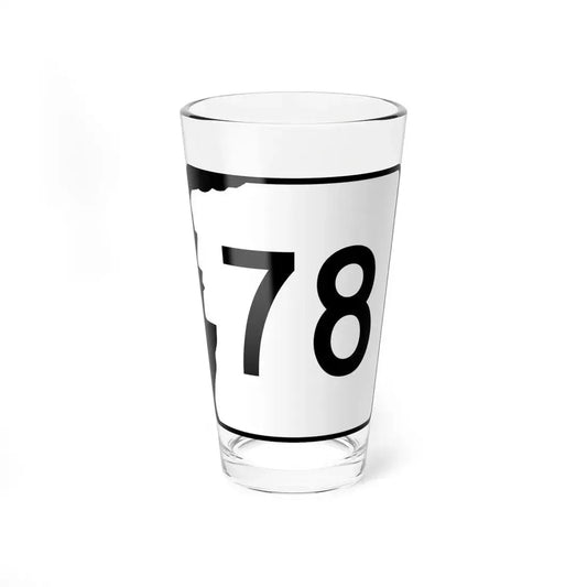 NH Route 78 (New Hampshire) (Road Sign) Pint Glass 16oz 16oz - Go Mug Yourself