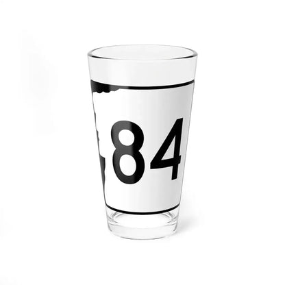 NH Route 84 (New Hampshire) (Road Sign) Pint Glass 16oz 16oz - Go Mug Yourself