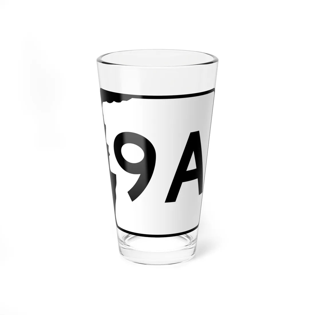 NH Route 9A (New Hampshire) (Road Sign) Pint Glass 16oz 16oz - Go Mug Yourself