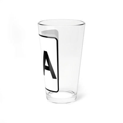 NH Route 9A (New Hampshire) (Road Sign) Pint Glass 16oz - Go Mug Yourself