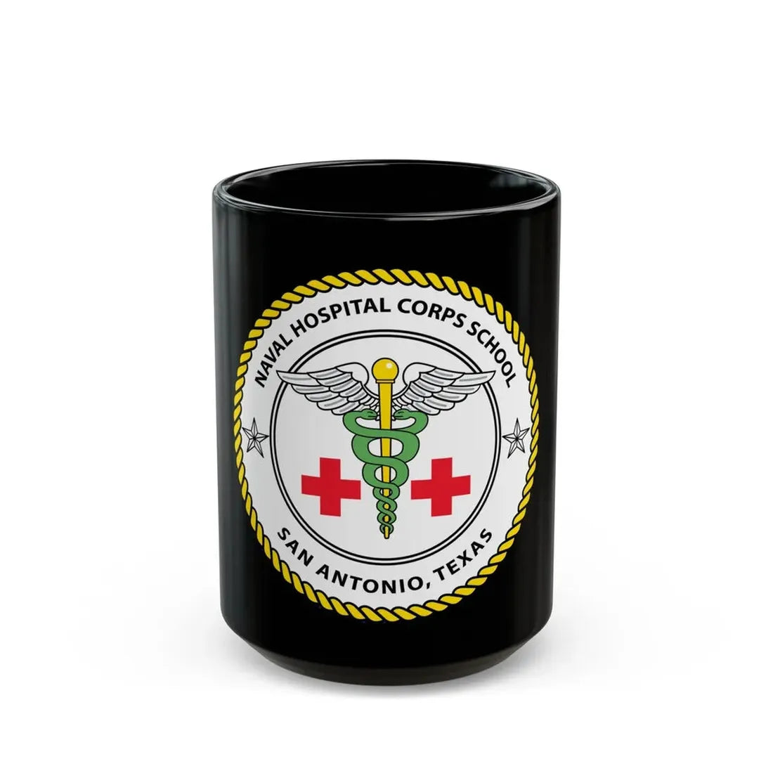 NHCS Texas (U.S. Navy) Black Coffee Mug 15oz - Go Mug Yourself