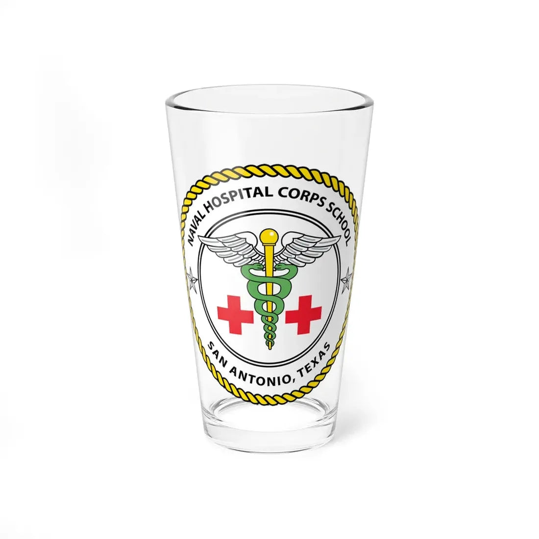 NHCS Texas (U.S. Navy) Pint Glass 16oz 16oz - Go Mug Yourself