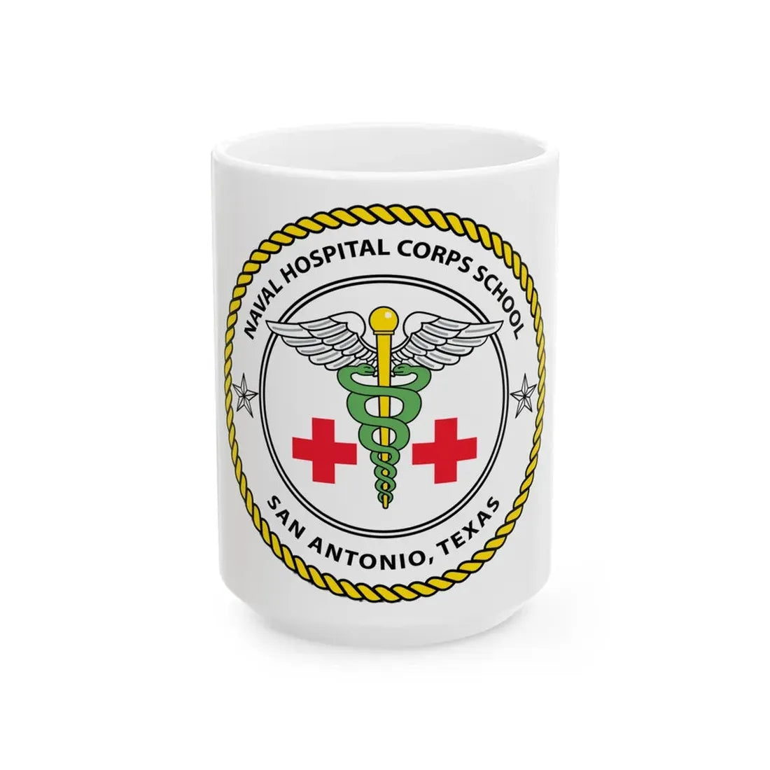 NHCS Texas (U.S. Navy) White Coffee Mug 15oz - Go Mug Yourself