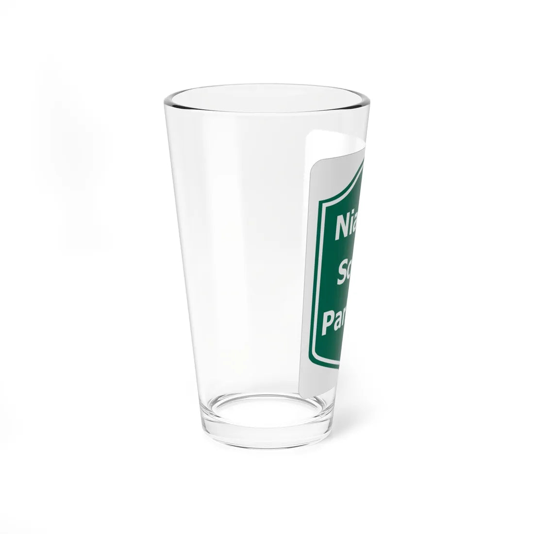 Niagara Scenic Pkwy Shield (New York) (Road Sign) Pint Glass 16oz - Go Mug Yourself