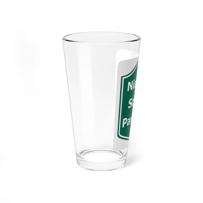 Niagara Scenic Pkwy Shield (New York) (Road Sign) Pint Glass 16oz - Go Mug Yourself