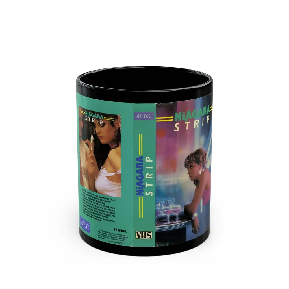 NIAGARA STRIP (VHS COVER) - Black Coffee Mug-11oz-Go Mug Yourself