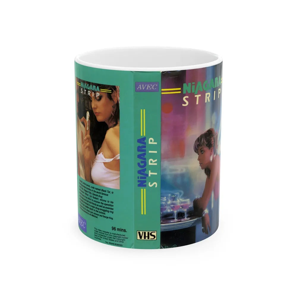 NIAGARA STRIP (VHS COVER) - White Coffee Mug-11oz-Go Mug Yourself