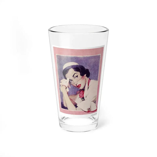 Nice People Don't Get Jealous, Chatelaine, March 1951 (Magazine Illustration) Pint Glass 16oz 16oz - Go Mug Yourself