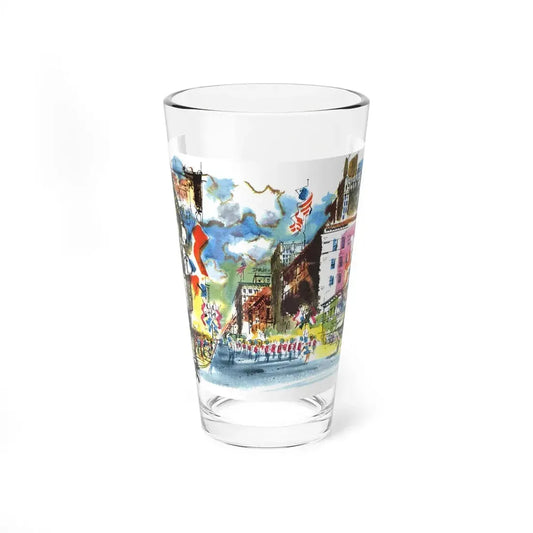 Nicollet Avenue, Minneapolis by Cedric Adams, Esquire, 1954 (Magazine Illustration) Pint Glass 16oz 16oz - Go Mug Yourself
