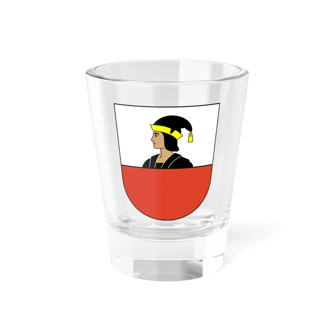 Niederhasli-blazon-side (Switzerland) (Coat of Arms) Shot Glass 1.5oz 1.5oz - Go Mug Yourself
