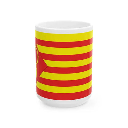 Nieuwerkerken vlag (Belgium) White Coffee Mug 15oz - Go Mug Yourself