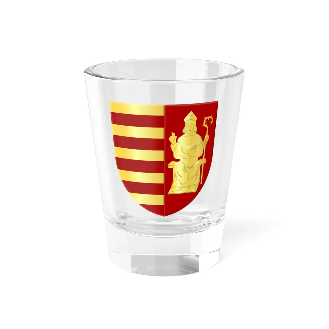 Nieuwerkerken wapen2 (Belgium) (Coat of Arms) Shot Glass 1.5oz 1.5oz - Go Mug Yourself