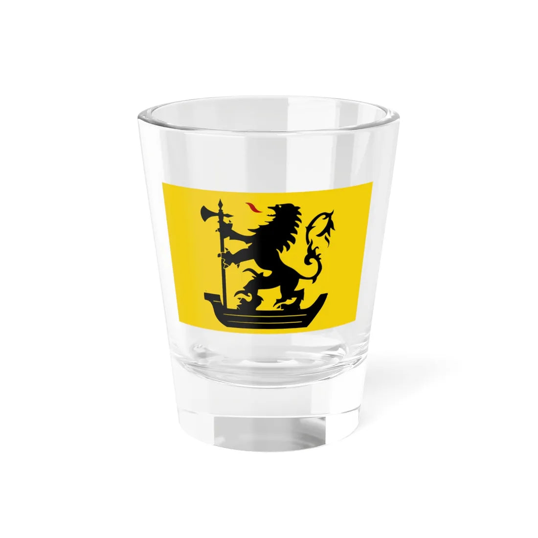 Nieuwpoort B vlag (Belgium) Shot Glass 1.5oz 1.5oz - Go Mug Yourself