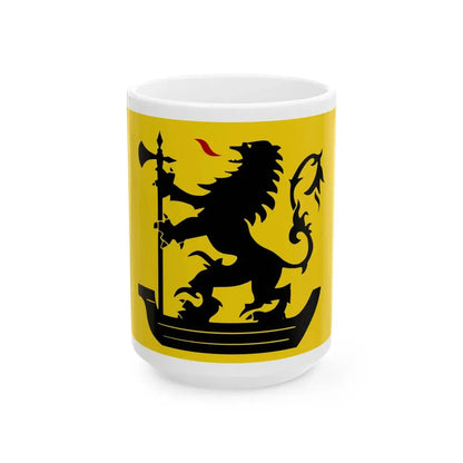 Nieuwpoort B vlag (Belgium) White Coffee Mug 15oz - Go Mug Yourself