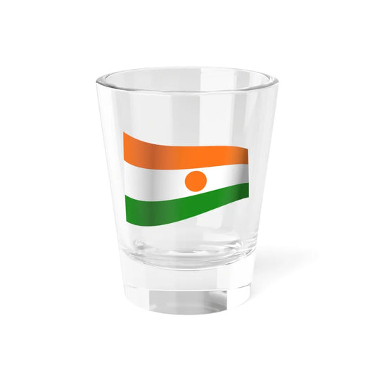 Niger Flag - iconic waving (Niger) Shot Glass 1.5oz 1.5oz - Go Mug Yourself