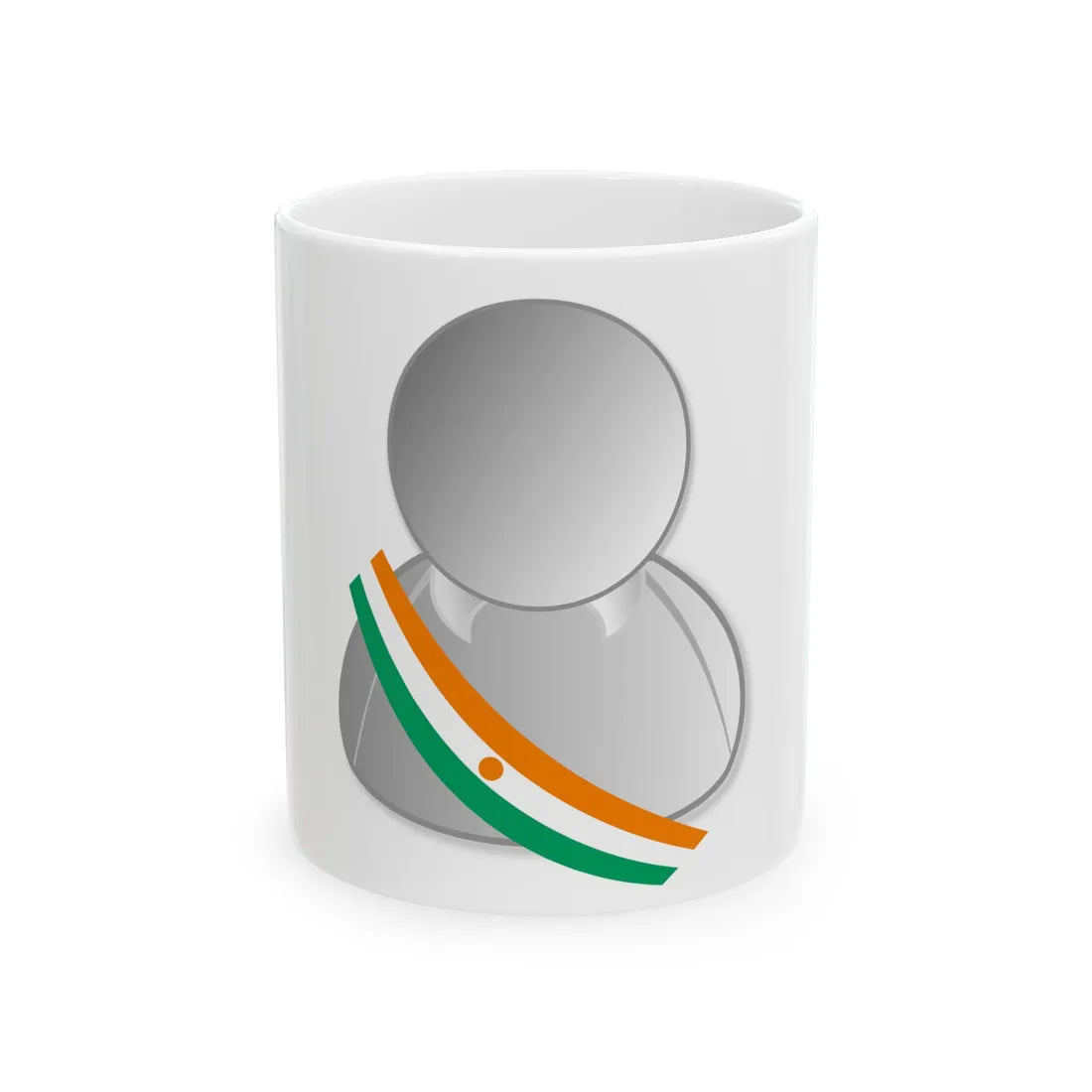 Niger politic personality icon (Niger) White Coffee Mug 11oz - Go Mug Yourself