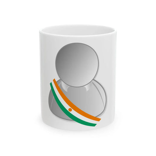 Niger politic personality icon (Niger) White Coffee Mug 11oz - Go Mug Yourself