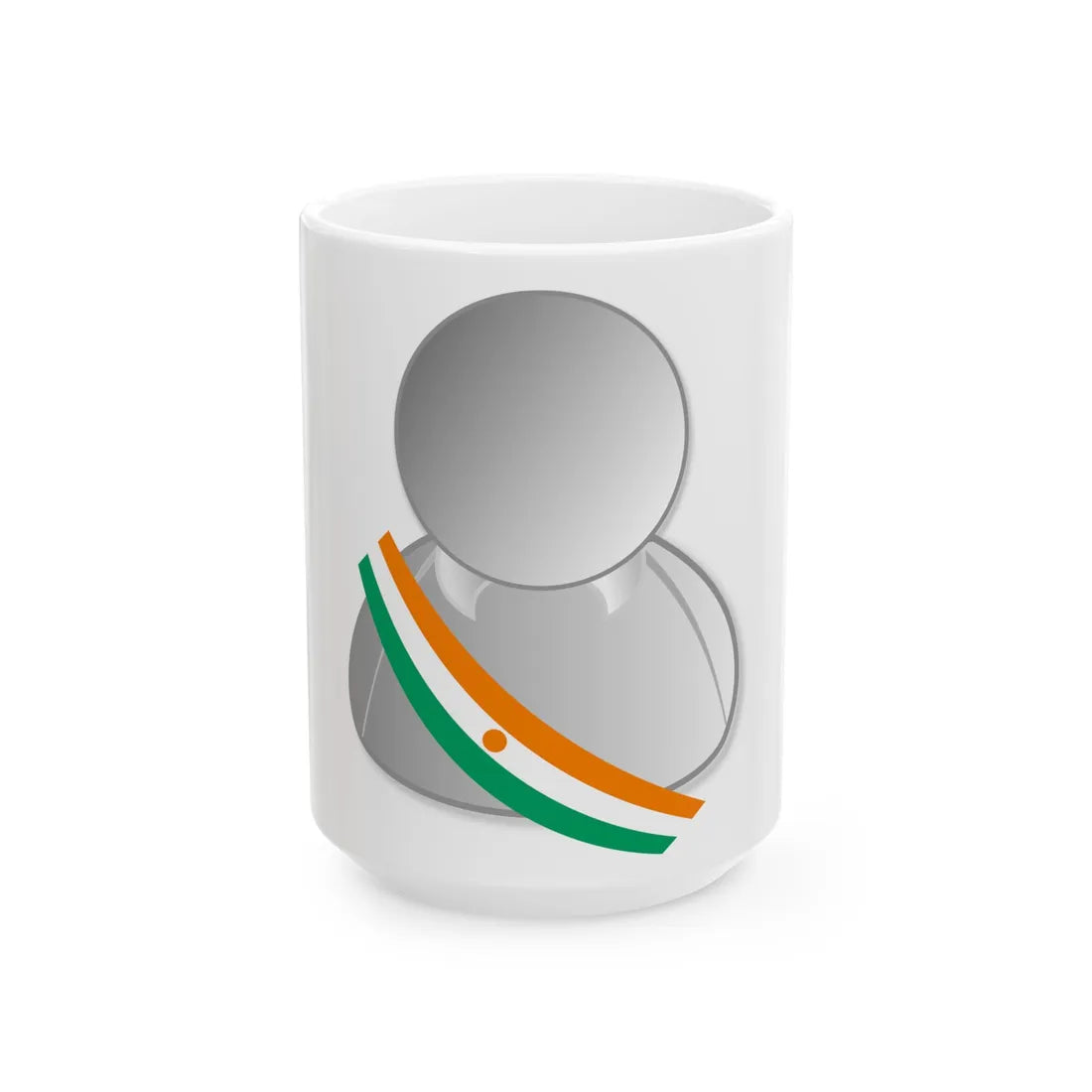 Niger politic personality icon (Niger) White Coffee Mug 15oz - Go Mug Yourself
