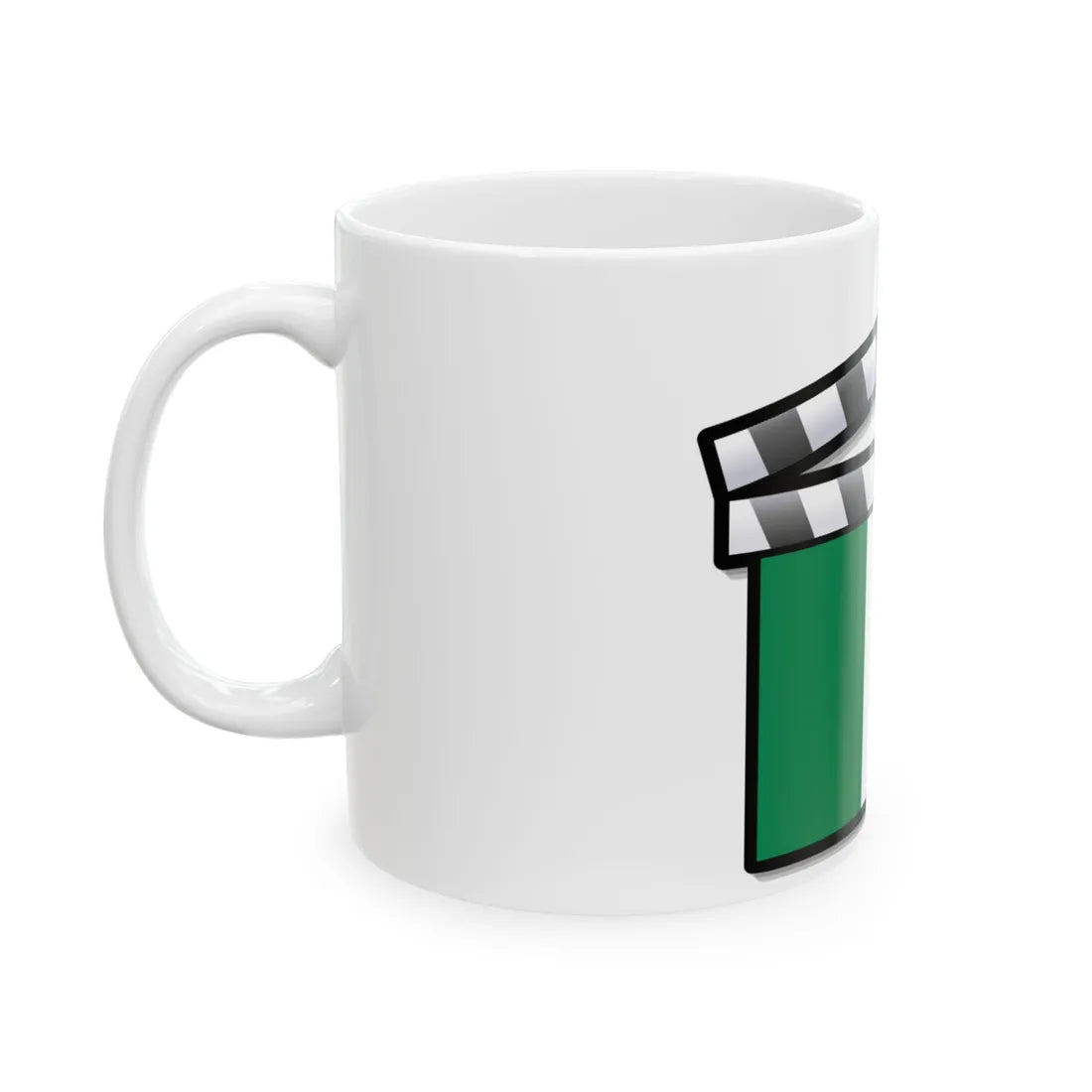 Nigeria film clapperboard (Niger) White Coffee Mug - Go Mug Yourself