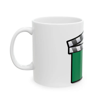 Nigeria film clapperboard (Niger) White Coffee Mug - Go Mug Yourself