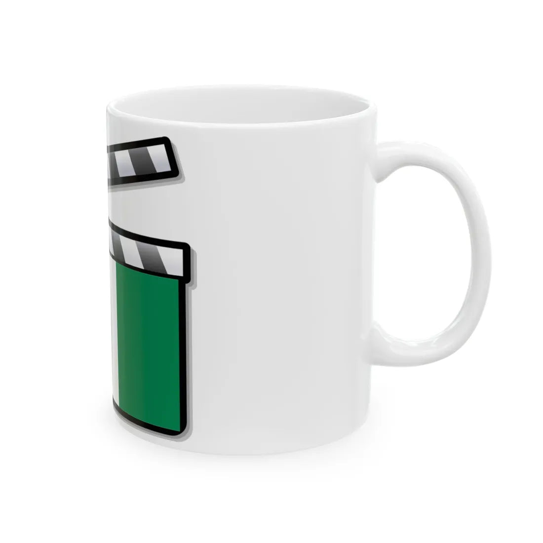 Nigeria film clapperboard (Niger) White Coffee Mug - Go Mug Yourself