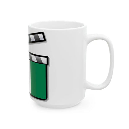 Nigeria film clapperboard (Niger) White Coffee Mug - Go Mug Yourself