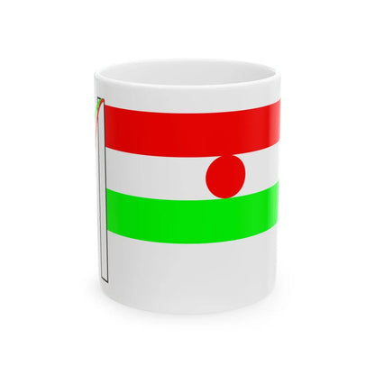 Nigerien tricolor (Niger) White Coffee Mug 11oz - Go Mug Yourself