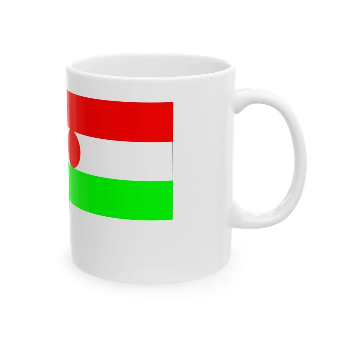 Nigerien tricolor (Niger) White Coffee Mug - Go Mug Yourself