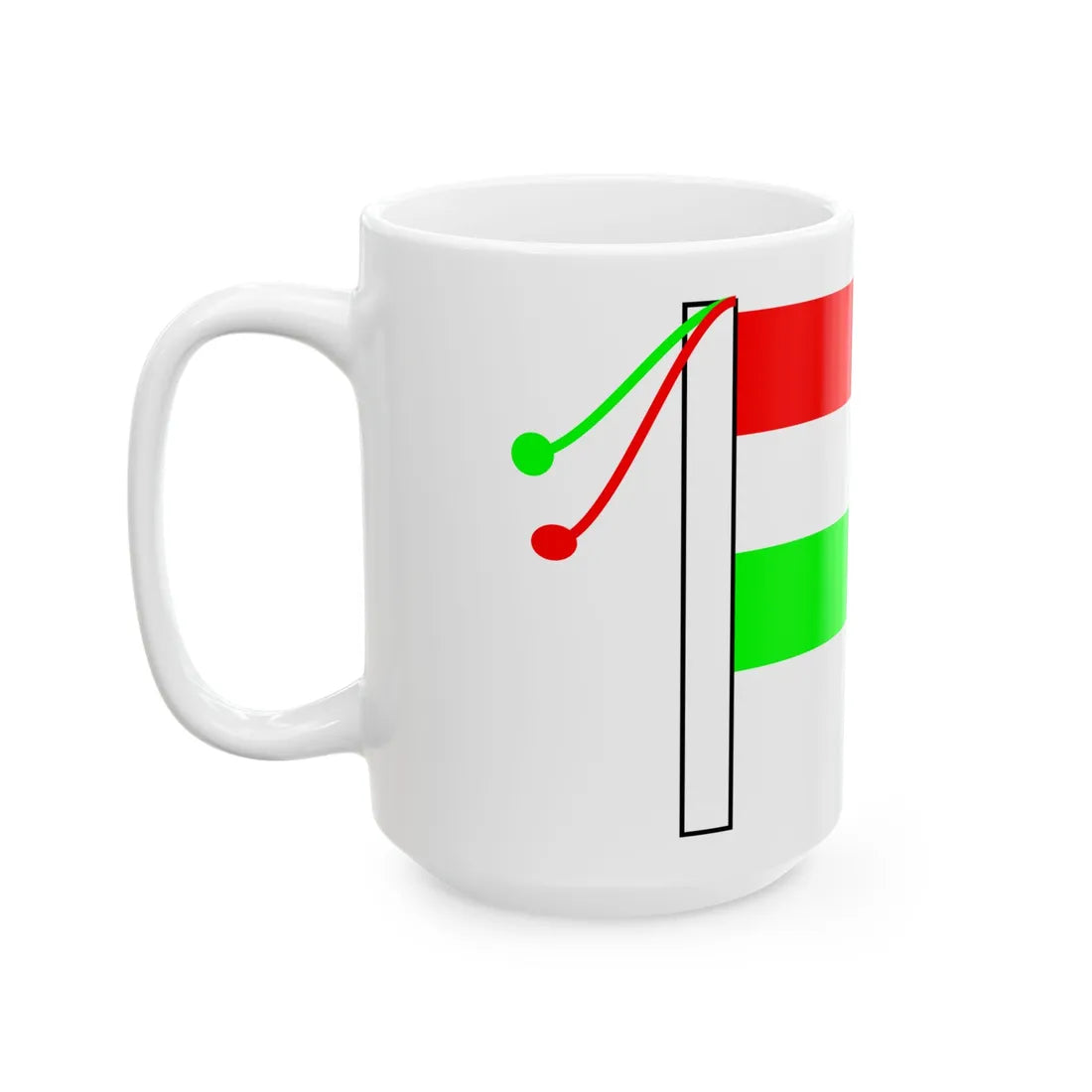 Nigerien tricolor (Niger) White Coffee Mug - Go Mug Yourself