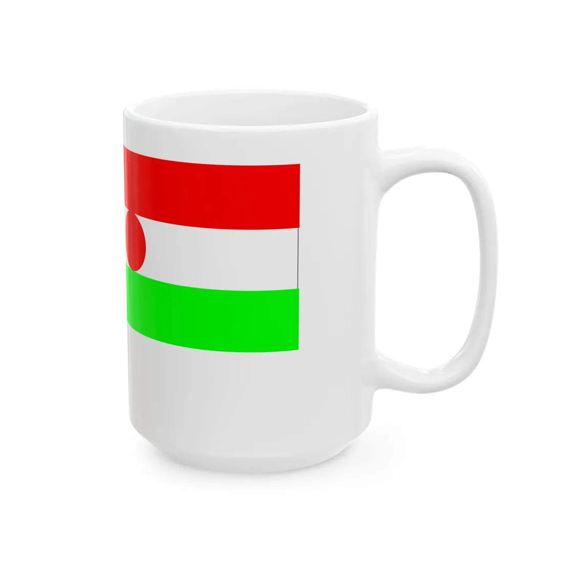 Nigerien tricolor (Niger) White Coffee Mug - Go Mug Yourself