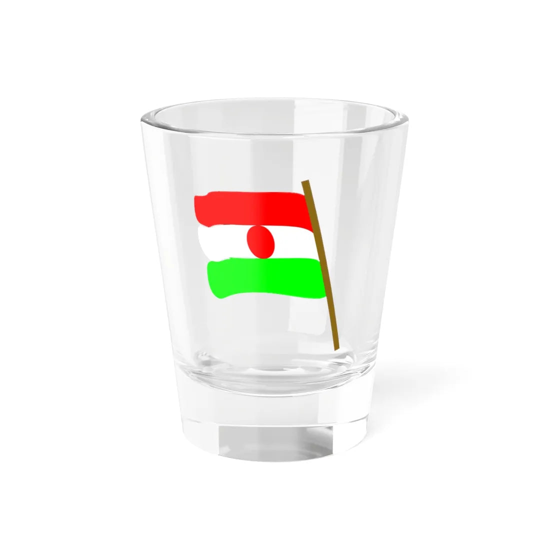 Nigertricolor (Niger) Shot Glass 1.5oz 1.5oz - Go Mug Yourself