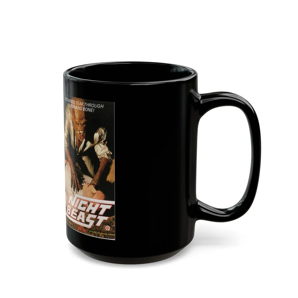 NIGHT BEAST (VHS COVER) - Black Coffee Mug-Go Mug Yourself