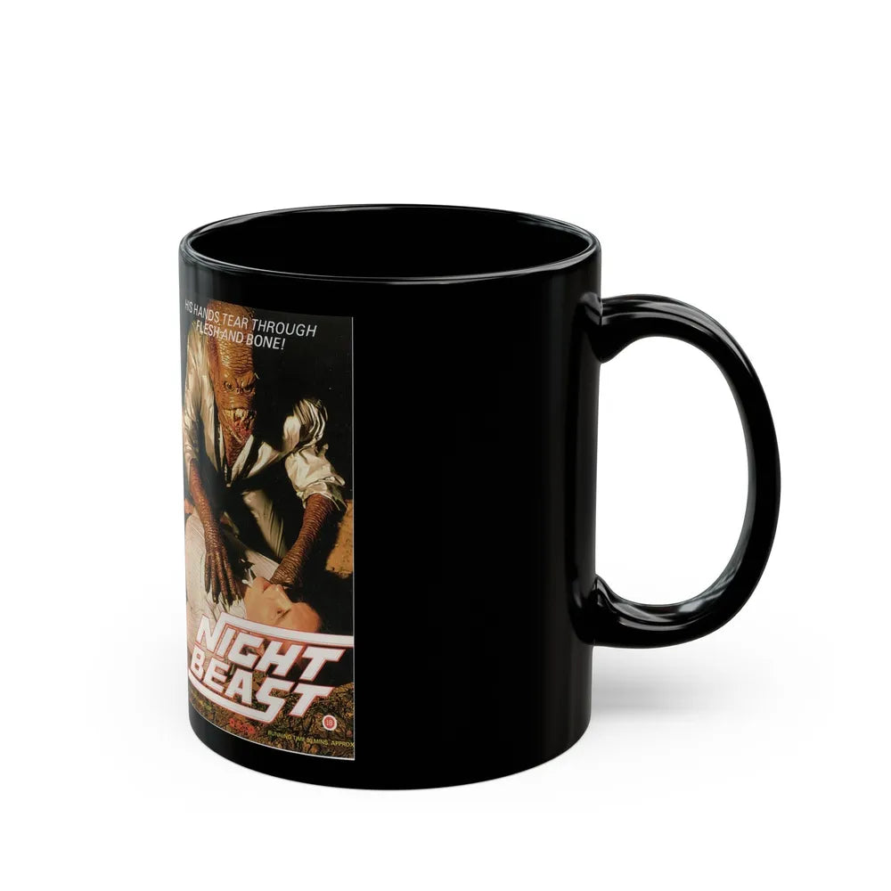 NIGHT BEAST (VHS COVER) - Black Coffee Mug-Go Mug Yourself