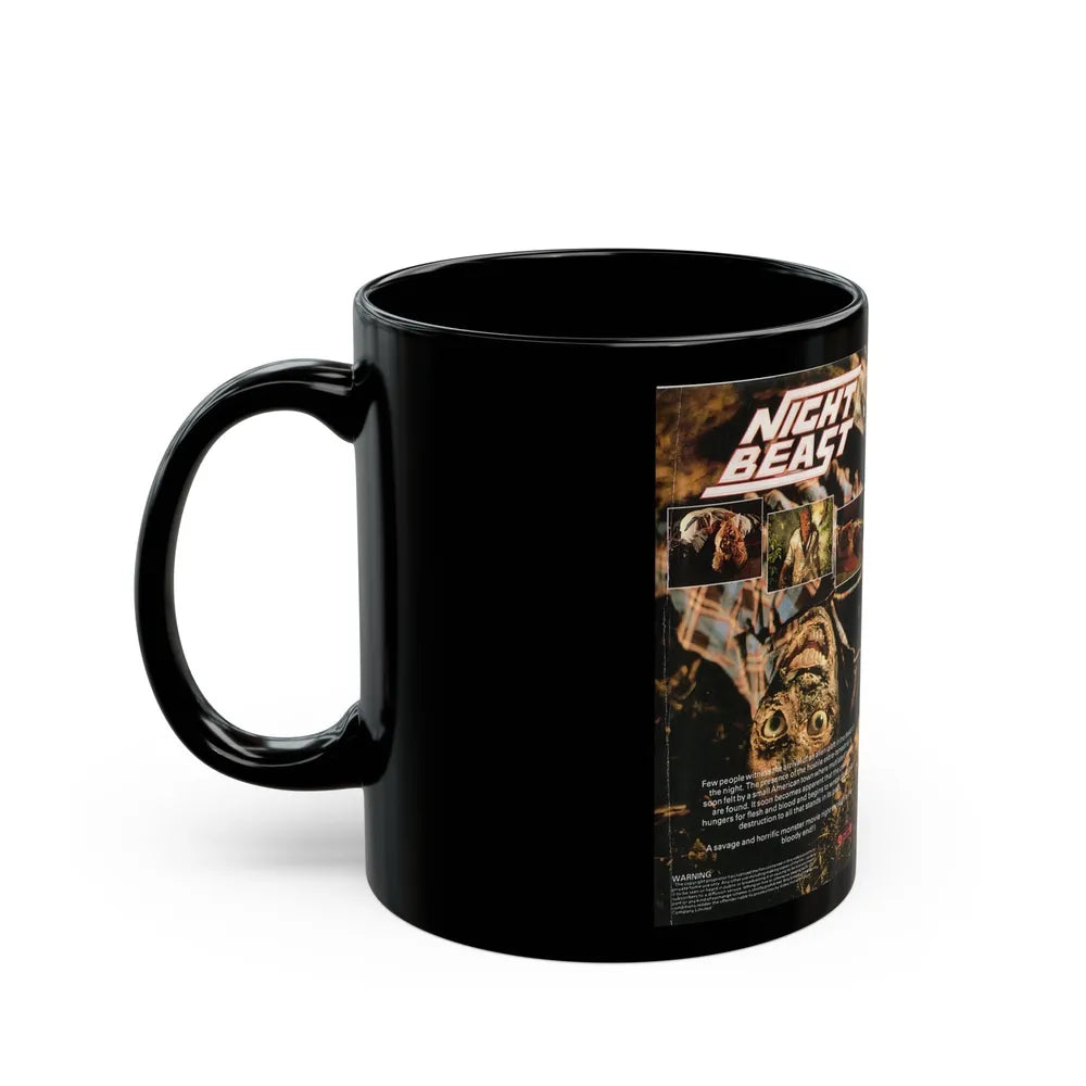 NIGHT BEAST (VHS COVER) - Black Coffee Mug-Go Mug Yourself